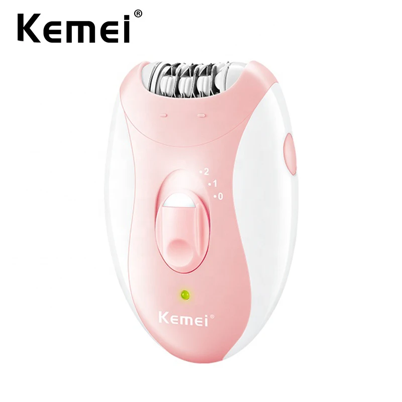 Kemei Electric Lady Body Hair Remover Epilator Man Women Removal Shaver Leg Armpit Face Hair Depilatory Rechargeable 2 Speeds