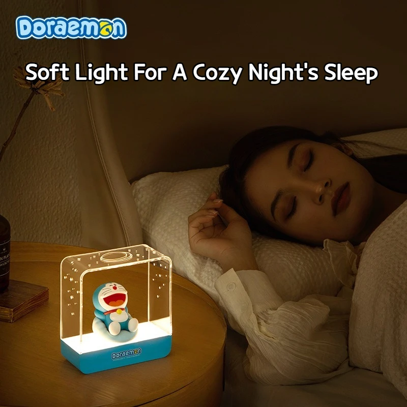 Romantic Doraemon Starry Sky Photo Frame Night Light USB Rechargeable Festival Gift for Children Bedroom and Girls Room