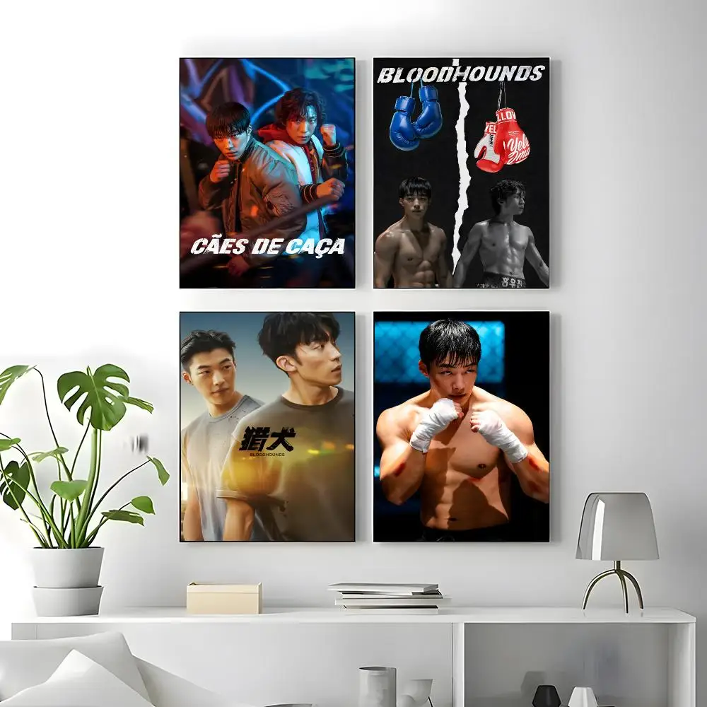Drama Bloodhounds Poster Self-adhesive Art Waterproof Paper Sticker Coffee House Bar Room Wall Decor