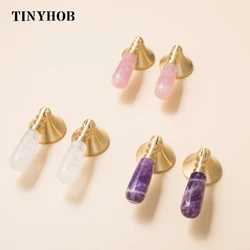 Pink Crystal Knobs and Handles Dresser Drawer Knobs Kitchen/Wine Cabinet Handles Pink Furniture Handle Hardware With Screws