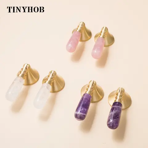 Pink Crystal Knobs and Handles Dresser Drawer Knobs Kitchen/Wine Cabinet Handles Pink Furniture Handle Hardware With Screws