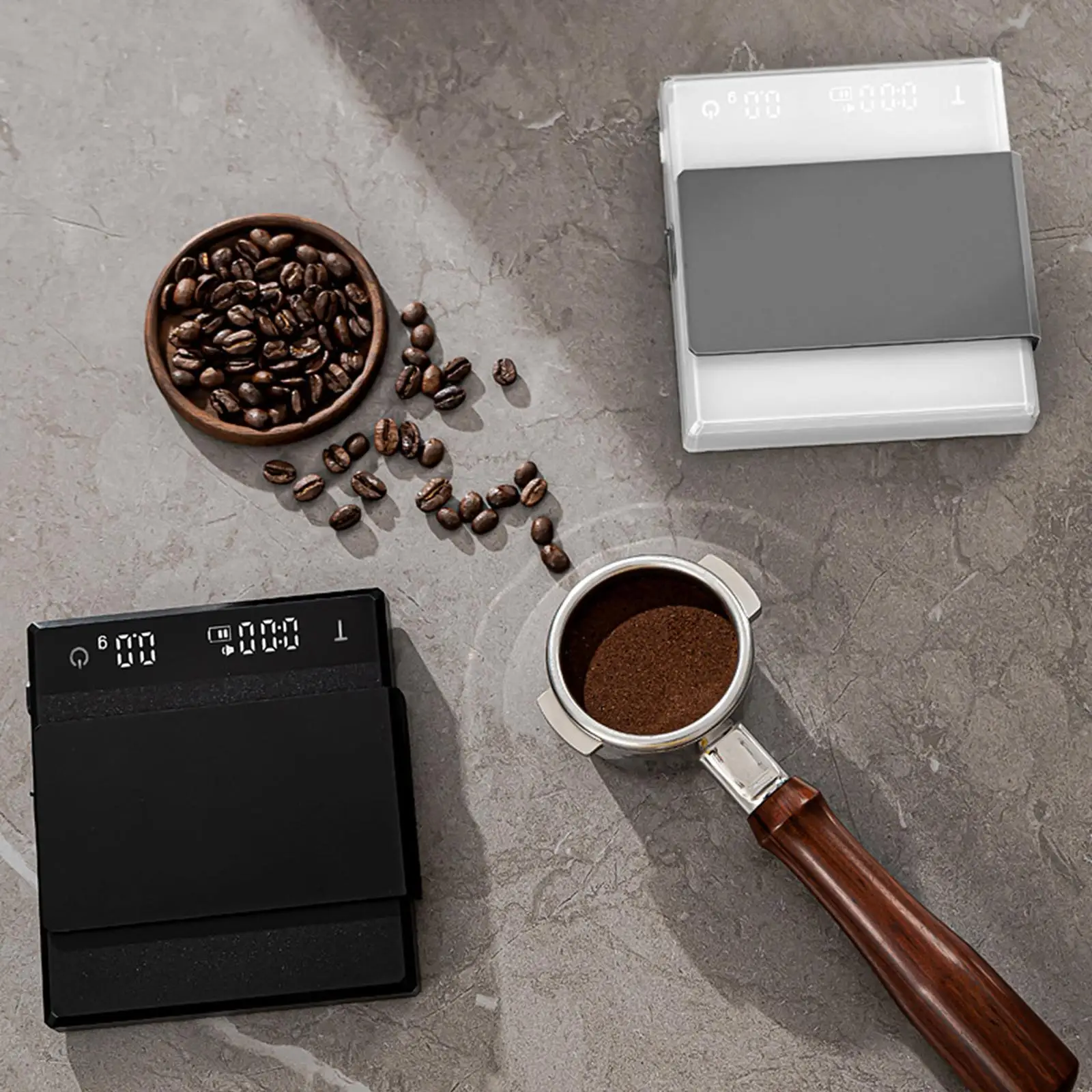 Kitchen Coffee Scale with Timer 2000G/0.1G Precision LED Display Portable Touch Use Smart Coffee Scale for Kitchen Accessory