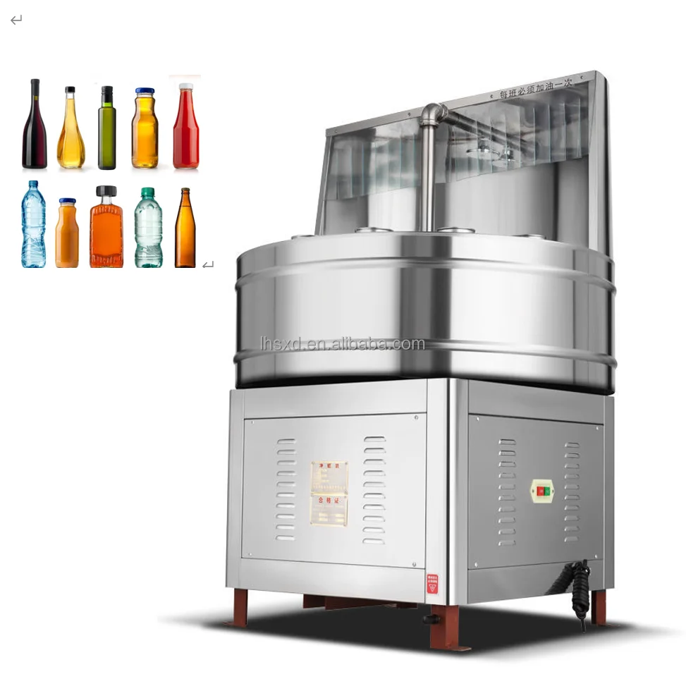 Portable Industrial PET Bottle Washer/Milk Rotary Wine Plastic Semi Automatic Pet Recycle Glass Bottle Washing Cleaning Machine