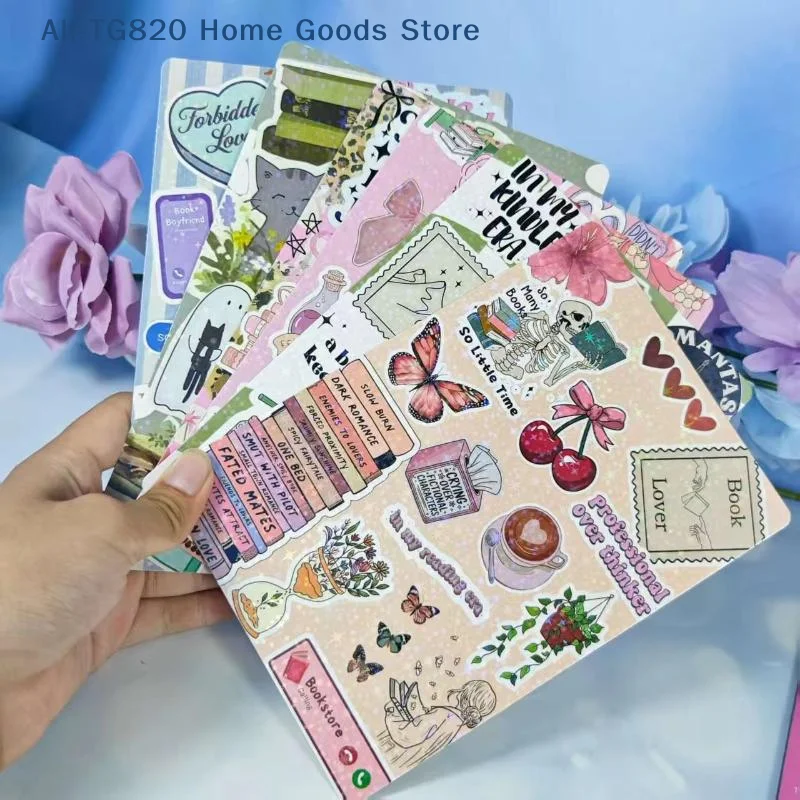[TG820]Cartoon Bow Decorative Insert Paper Cards For Transparent Reader Case Tablet Decor