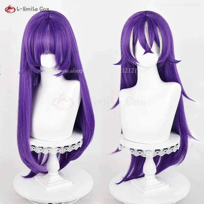 

vivi 2025 Anime Wigs Chevreuse Cosplay Women 85cm Purple Highlight Heat Resistant Synthetic Hair + Wig Cap