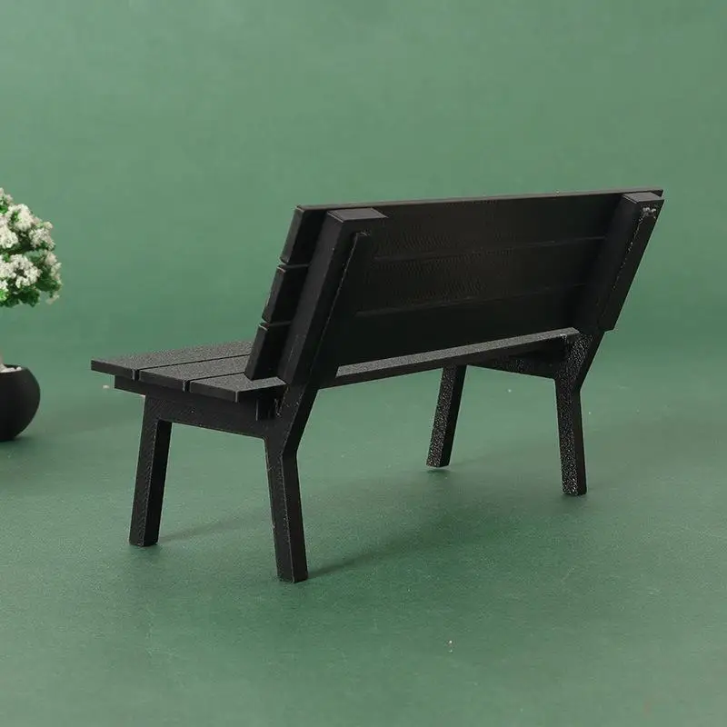 1-delig poppenhuis miniatuur simulatie bank creatieve stoel model accessoires thuis scène display rekwisieten ambachten