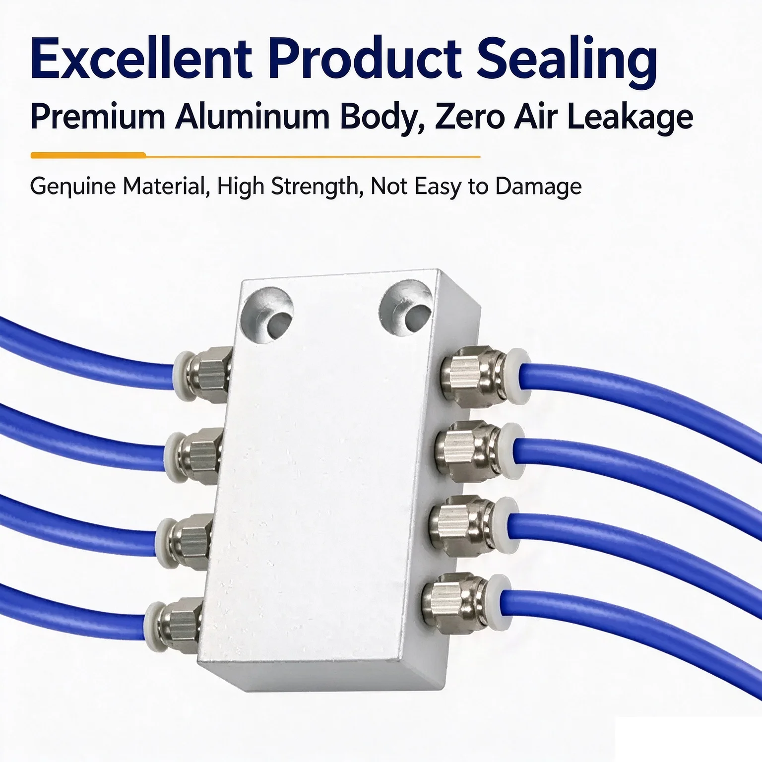 Multi Tube Vacuum Manifold 1 Way Air Inlet 4/6/8/10/12/16 Way Outlet Aluminum Alloy Small Exhaust Splitter Air Path Distributor