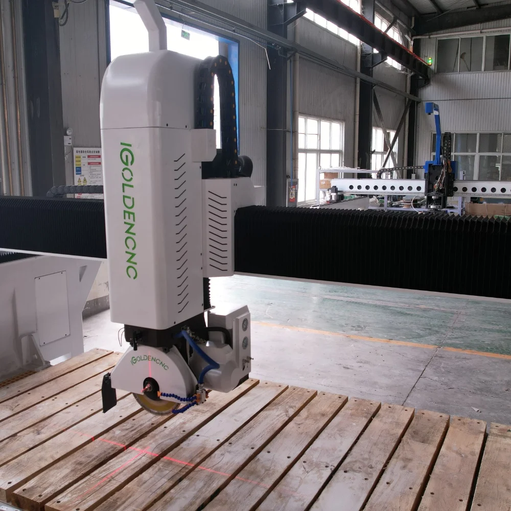 Picture 5: High Efficiency CNC 5 Axis Bridge Saw Machine for Kitchen Countertop Fabrication Granite Marble Quartz