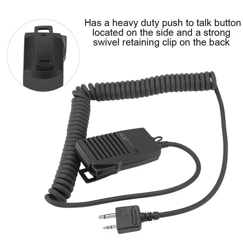 PHILE-2X Handheld Speaker Mic For Icom Ic-V8 V85 V82 Ic-T2H T8A 2At W32A E90 Radio