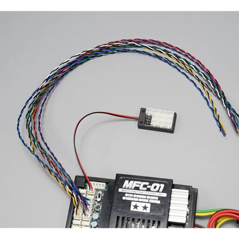 RC سيارة PH2.0 محطة خط كابل الإضاءة أسلاك الأسلاك MFC-03 ل 1/14 تاميا مركبة يتم التحكم بها عن بُعد سكانيا 770S R620 فولفو بنز أروكس مان #6