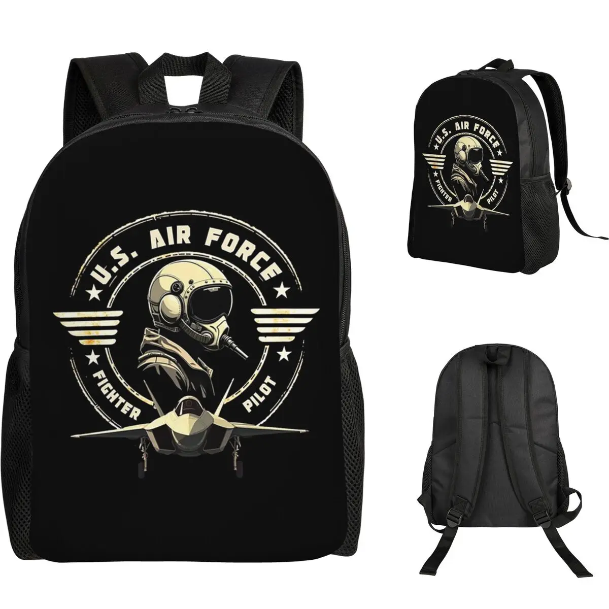 U.S. Air Force Fighter Pilot Militär-Luftfahrt-Rucksack, heißer Verkauf, Tagesrucksack, Kinder-Büchertasche, Schultasche, Umhängetaschen für Männer und Frauen