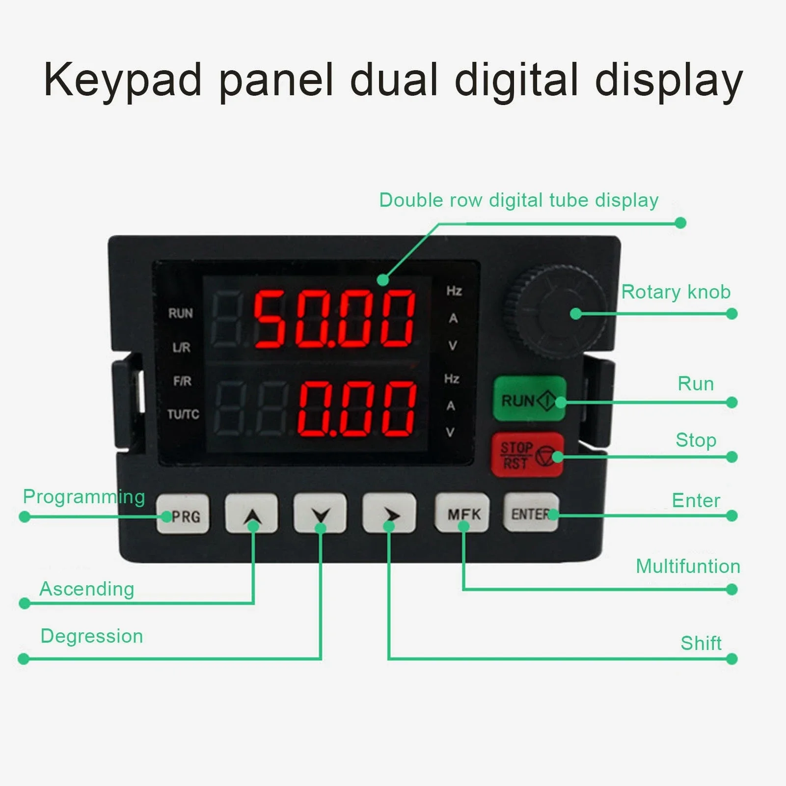 Variable Frequency Converter 7.5KW  Vector Inverter Motor Controller AC 3PH 380V Variable Frequency Drive