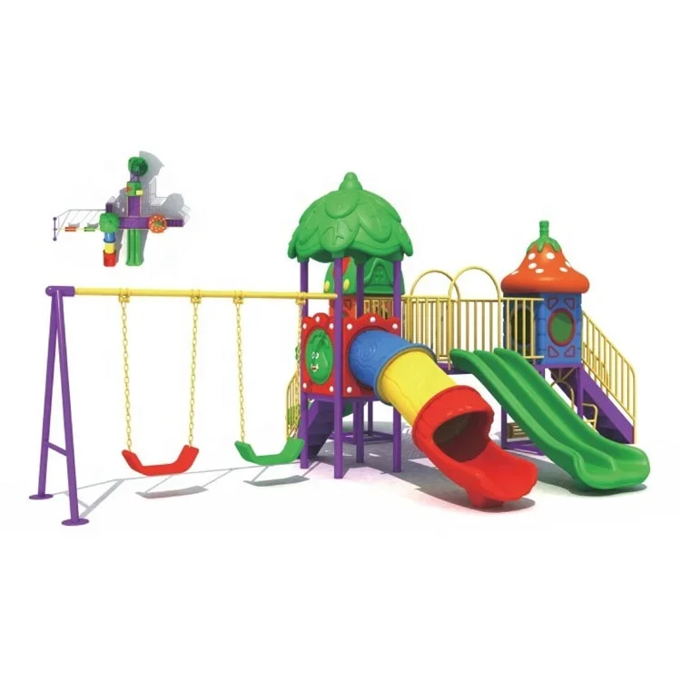 Preschool Kindergarten Kids Slides Set Outdoor Plastic Playground Equipment