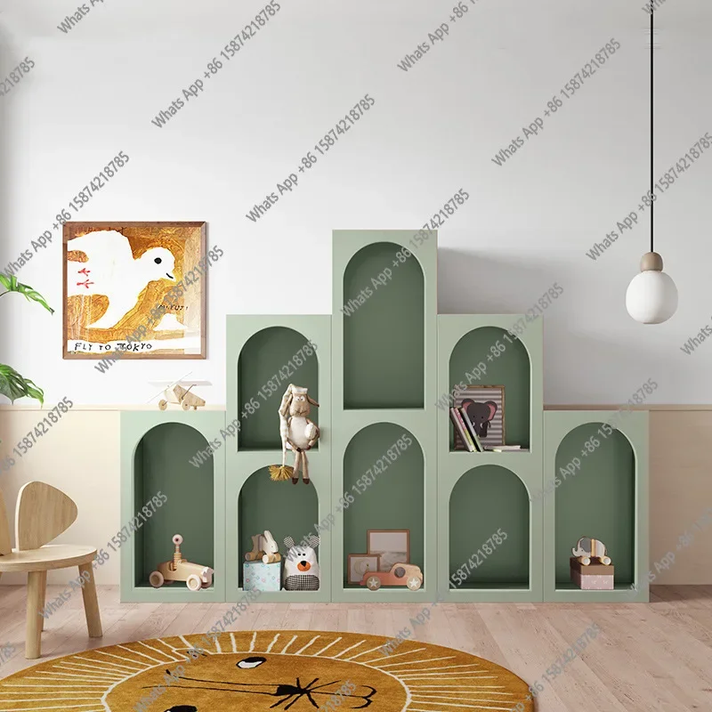J Creative Personality Bookcase Bookshelf Cabinet Piano Paint Multifunctional Locker Decorative Entrance Cabinet Display Light