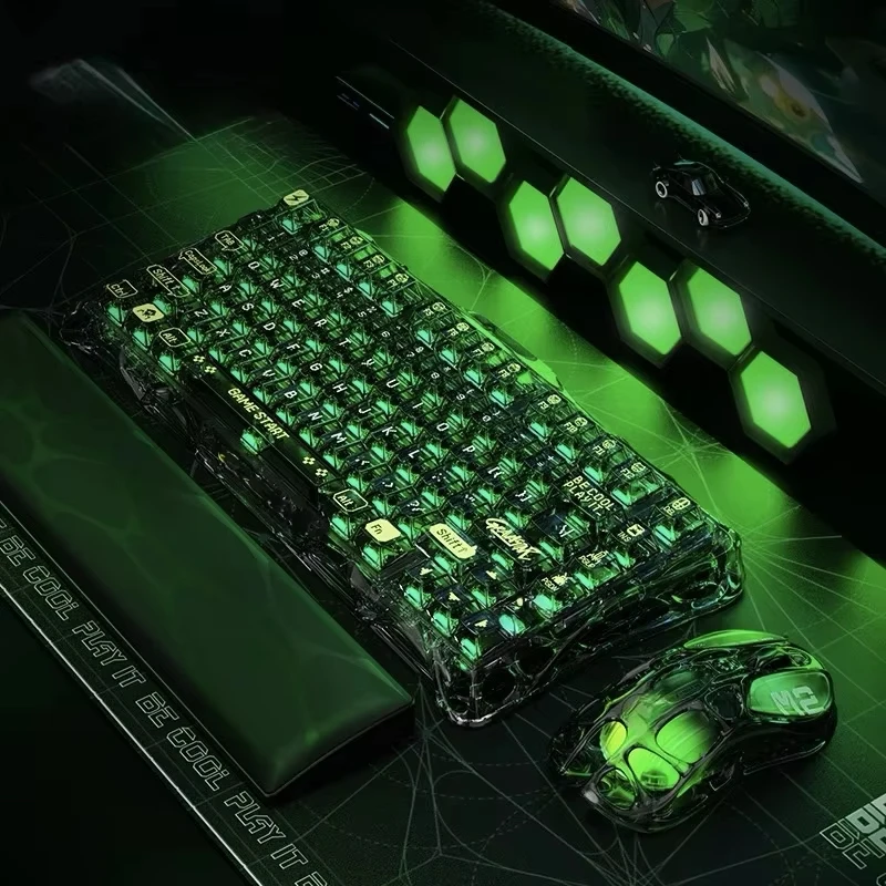 K1 LITE Tri-Mode Mechanical Keyboard, Bluetooth Wireless Wired Connectivity, Single-Color Backlight, Compact for Office Gaming