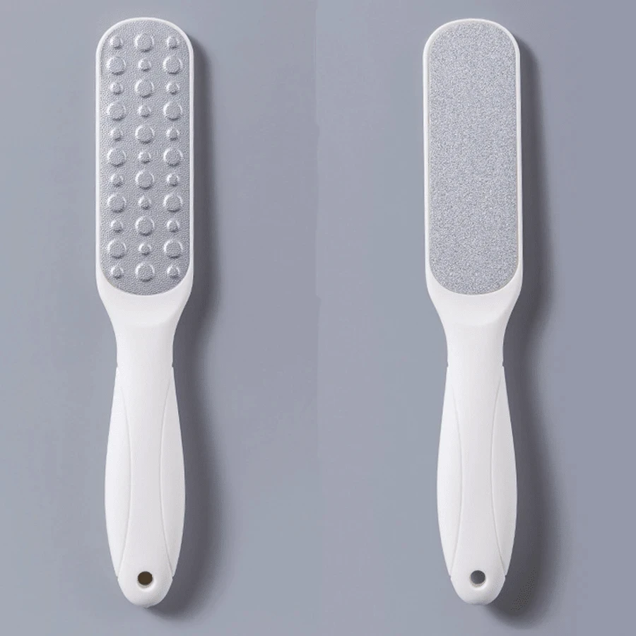 1PC 両面フットスクラバー、家庭用大型フット角質除去ブラシ、バッグ、オーガナイザー、フットスキンケアツール