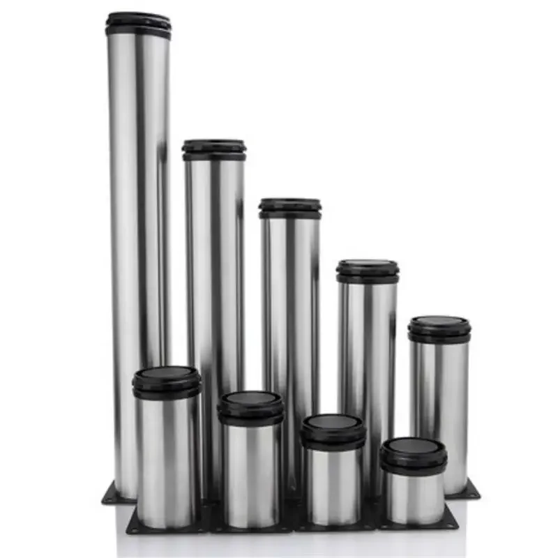 Adjustable Stainless Steel Furniture Legs 6-40cm Cabinet Feet for Table Sofa Bed Cupboard Support Replacement Hardware