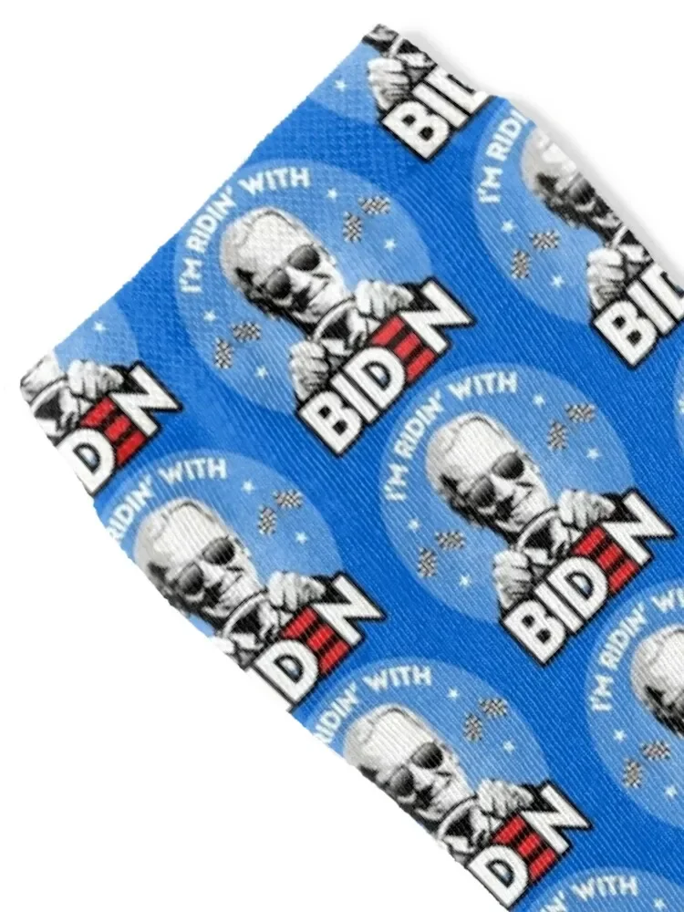 I'm Ridin' With Biden Socks retro Running Novelties custom Socks For Men Women's