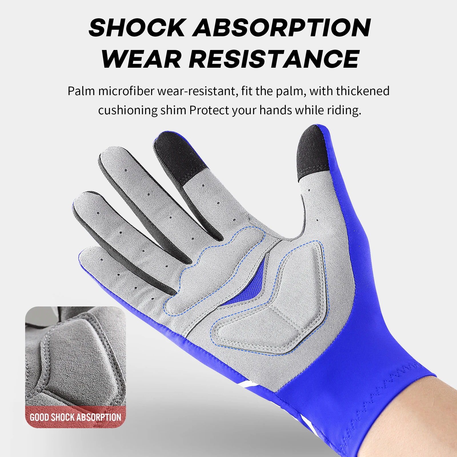 قفازات واقية من الشمس للرجال والنساء في الصيف، رفيعة، قابلة للتنفس، مقاومة للأشعة فوق البنفسجية، قفازات القيادة وركوب الدراجات، أحمر، أزرق، أسود وأبيض #4