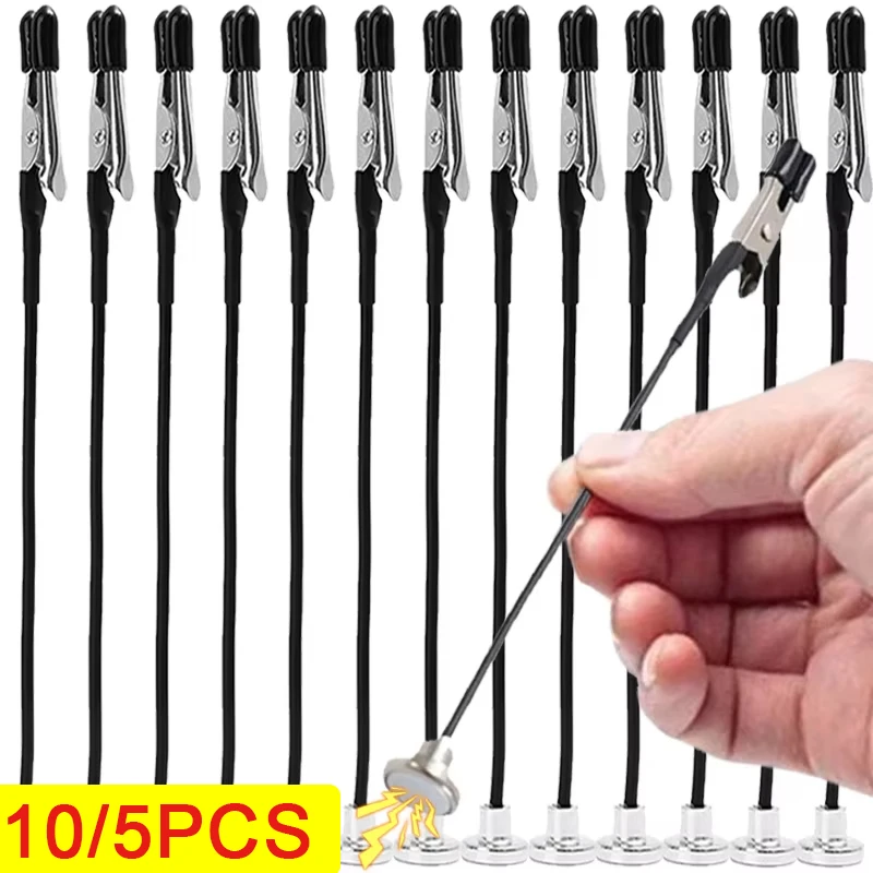 10/5PCS Magnetic Alligator Clips Model Painting Stand Base Holder Flexible Metal Price Tag Card Photo Clamp Airbrush Accessory