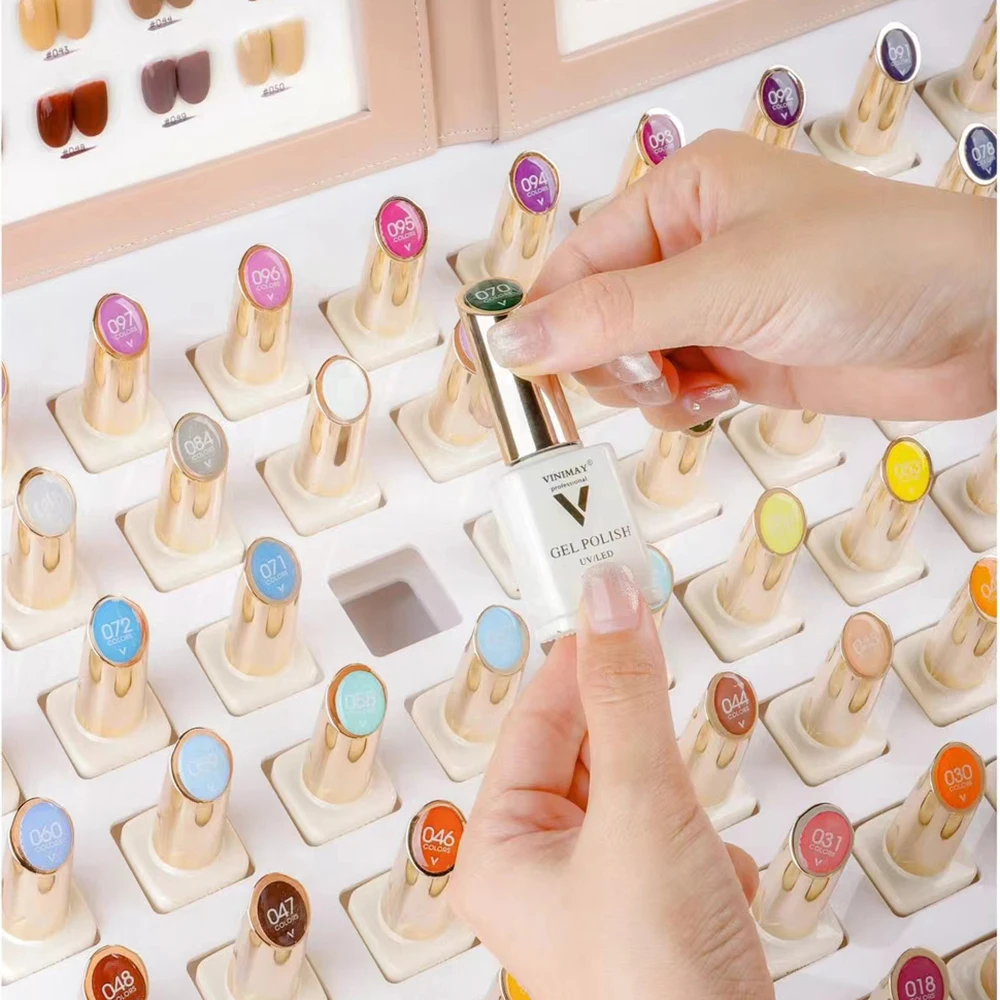 VINIMAY Gel Nail Polish Set 120 Colors With Color Card For Nail Salon Soak Off Manicure UV LED Gel Whole Set Varnish Kit 15ml