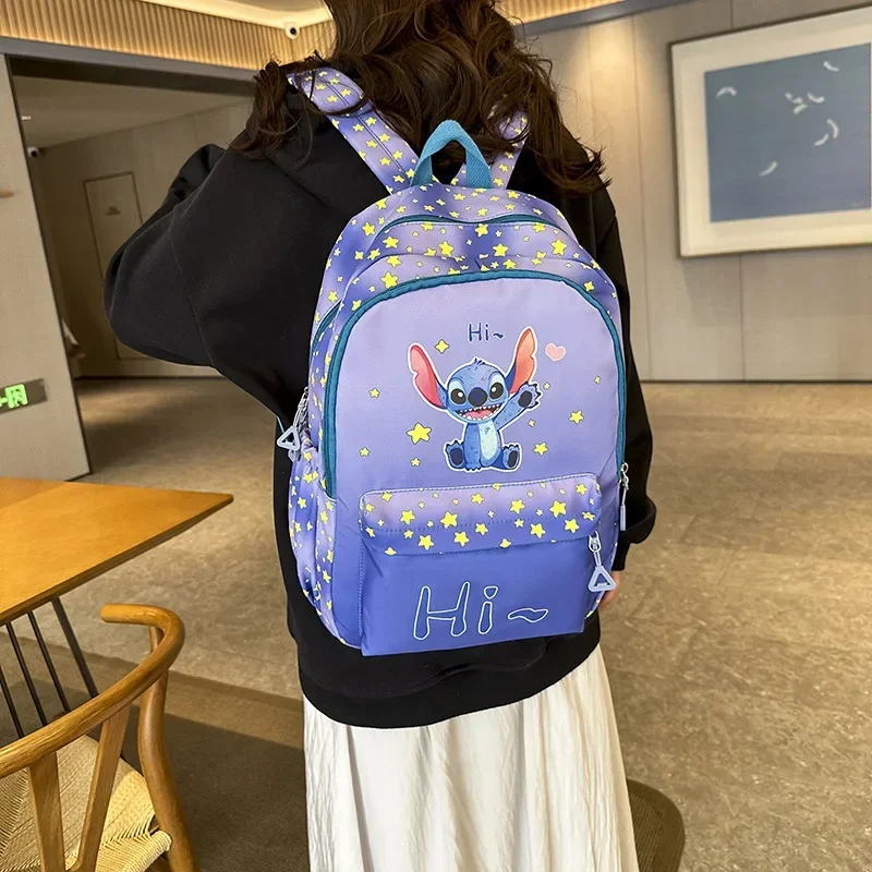 Disney Mickey Mouse backpack Stitch New Student Schoolbag Kindergarten Boys and Girls Cartoon Shoulder Bag Handbag