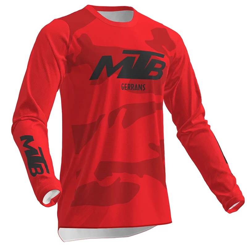 2024 Motocross Shirt Long Sleeve Men Downhill Jersey Off-Road Bicycle Racing T-Shirt Quick Dry Cycling Enduro Gerrans Mtb Jersey