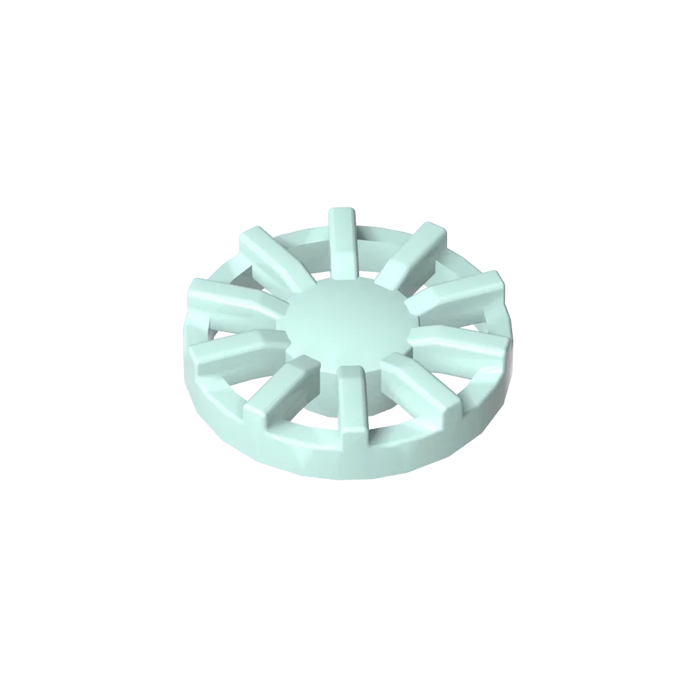 Gobricks GDS-21262 Wheel Cover 7 Spoke Y Shape - for Wheel 18976 compatible with lego 18978B Assembles Building Blocks