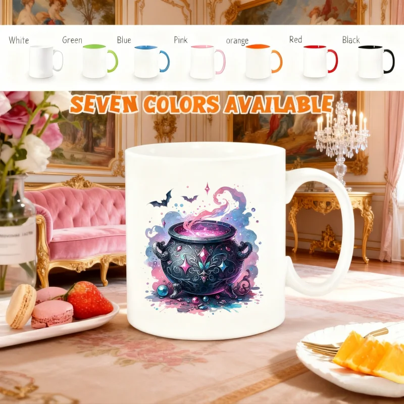 Custom Magic Cauldron Mug - Personalized Coffee Cup with Enchanting Design