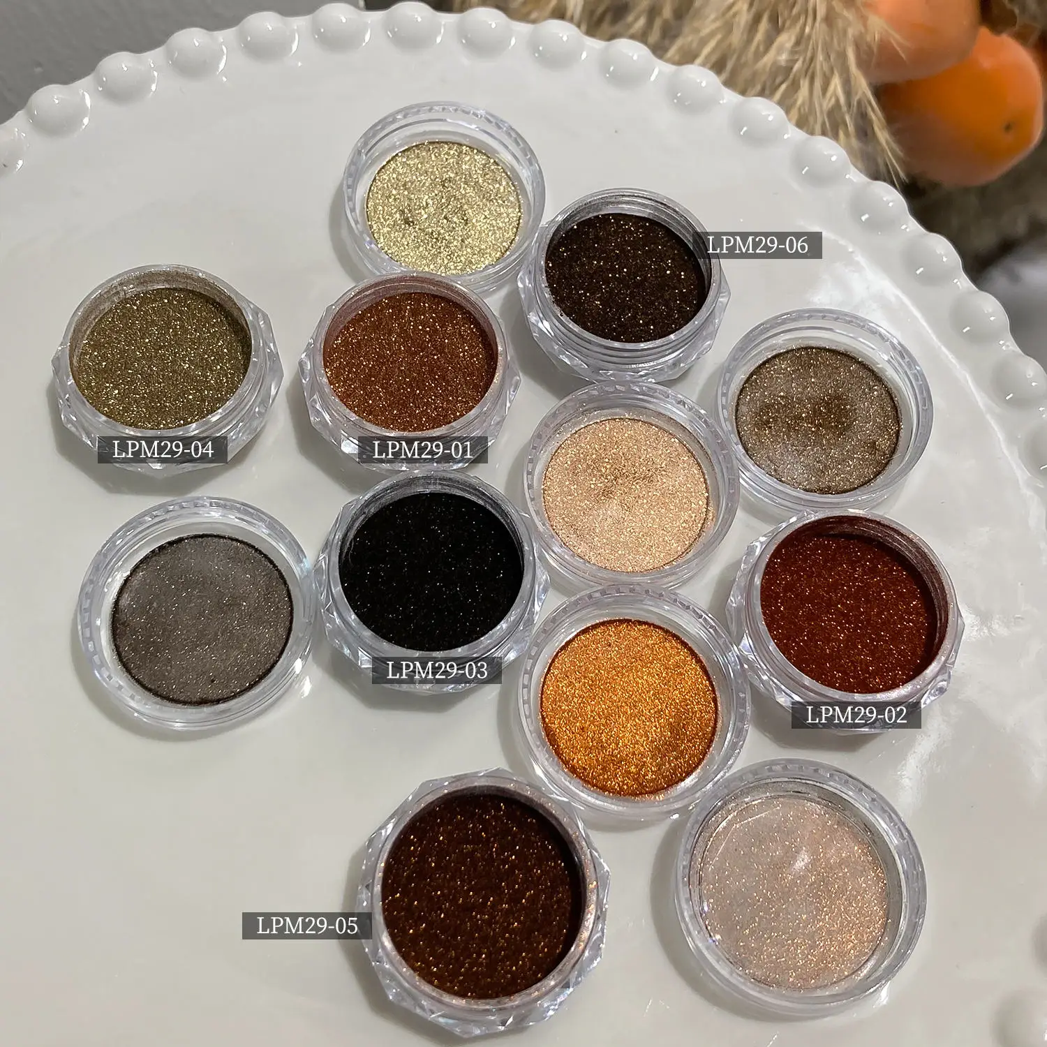 Nuevo Color de invierno y otoño, polvo de espejo opcional, polvo de gel para uñas,