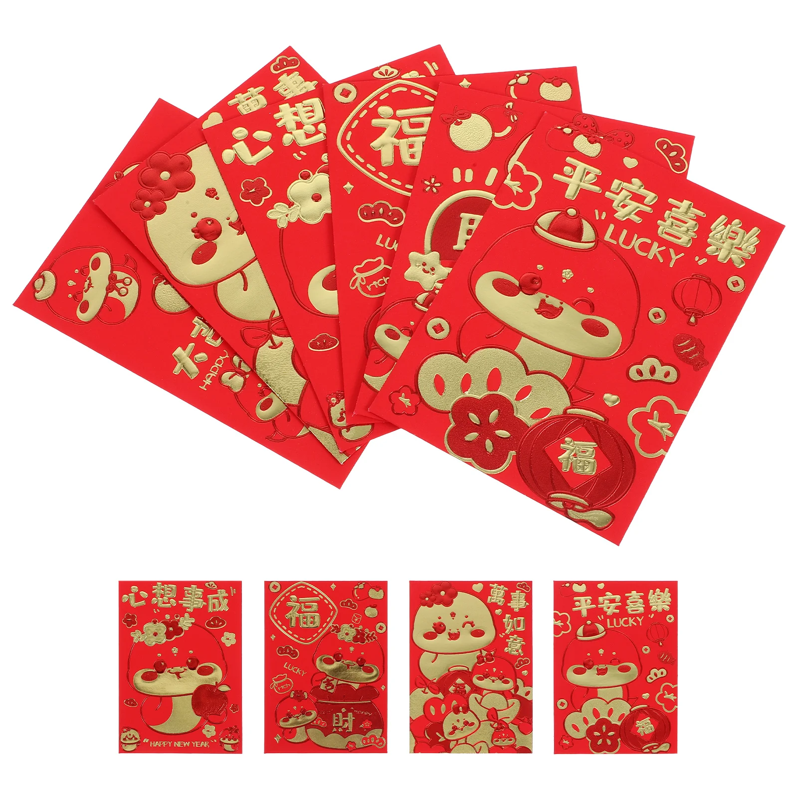 

60 Pcs 2025 New Year Red Envelopes Lai Spring Festival Packet Snake Pouch Assorted Chinese