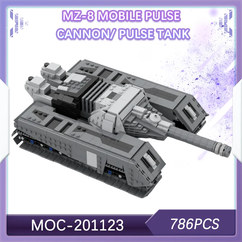 

786PCS MZ-8 Mobile Pulse Cannon/ Pulse Tank Building Block Model Brick Technical Adults Set Creative DIY BOYS Gifts MOC-201123