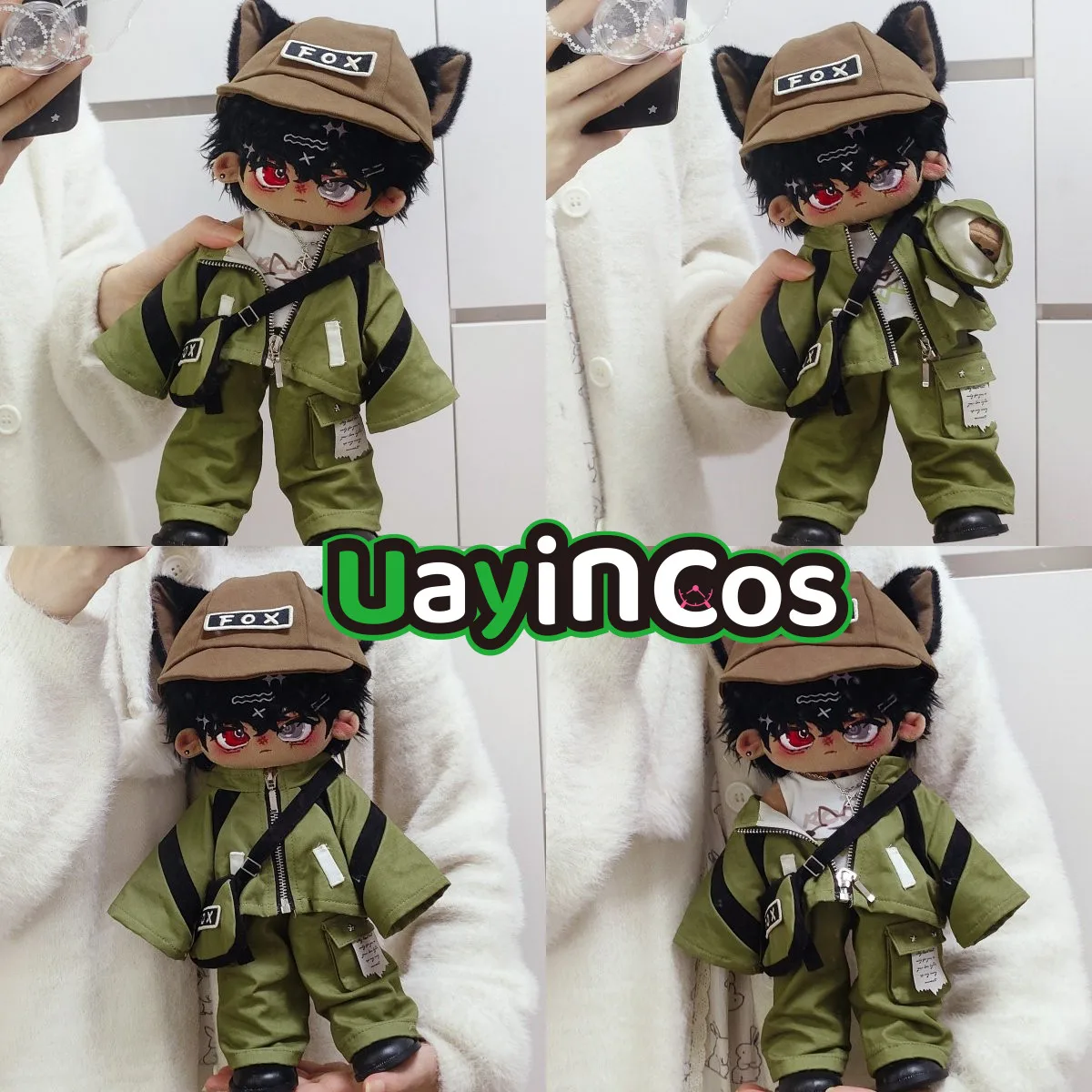 ชุดตุ๊กตา 30 ซม. ชุดหมาจิ้งจอกเท่ห์ หล่อ หมวก เสื้อกั๊ก เสื้อโค้ท กางเกง กระเป๋า เสื้อผ้า ชุดคอสเพลย์ ตุ๊กตา อนิเมะ ฟิกเกอร์ เกม ของเล่นเด็ก ของขวัญ