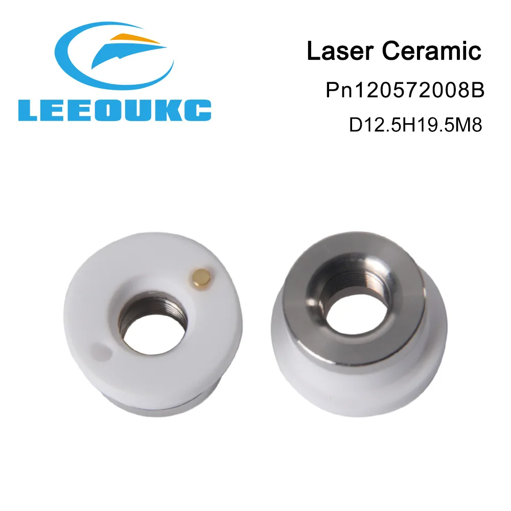 LEEOUKC Rraytools Laser Ceramic 120572008B for Raytools Laser Head Nozzle Holder M8 D19.5 BT210S BM240S BM109 BM111 Laser Head