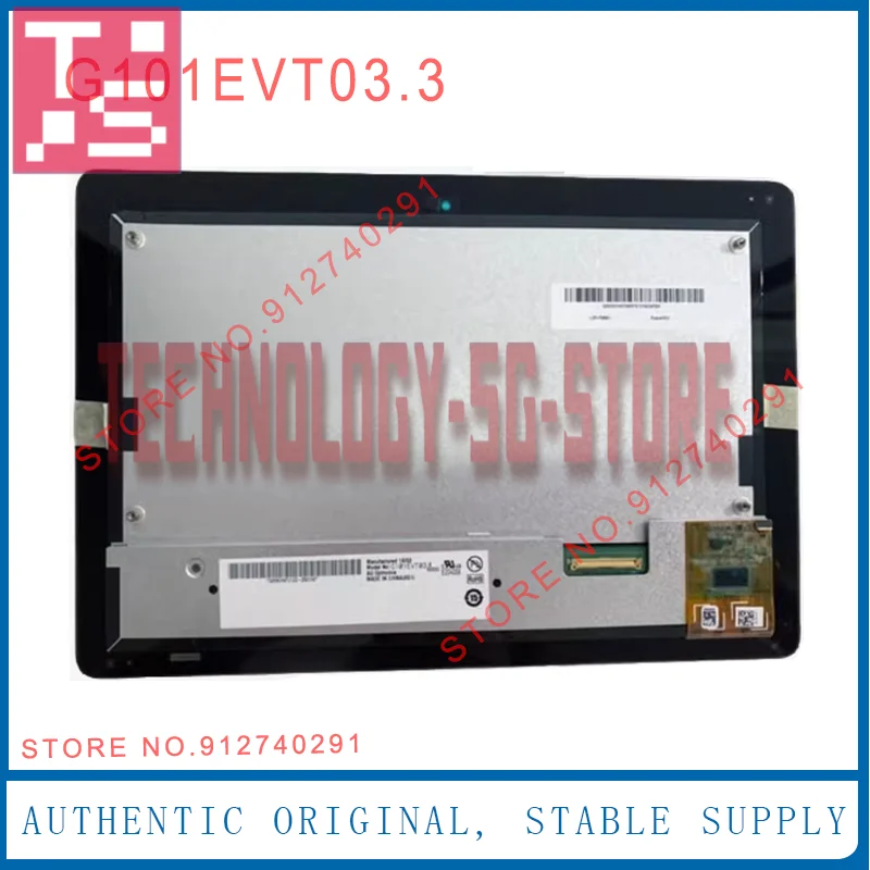 

G101EVT03.3 For AUO Original 10.1 Inch 1280*800 TFT LCD Display Screen Panel G101EVT03 WLED Backloight 40 Pin 100% Tested