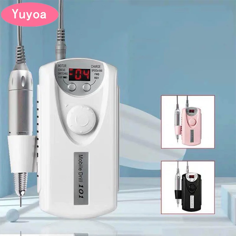 30000RPM Dental Plaster Grinding Polisher Rechargeable Nail Drill Machine Electric Nail File Dental Laboratory Equipment