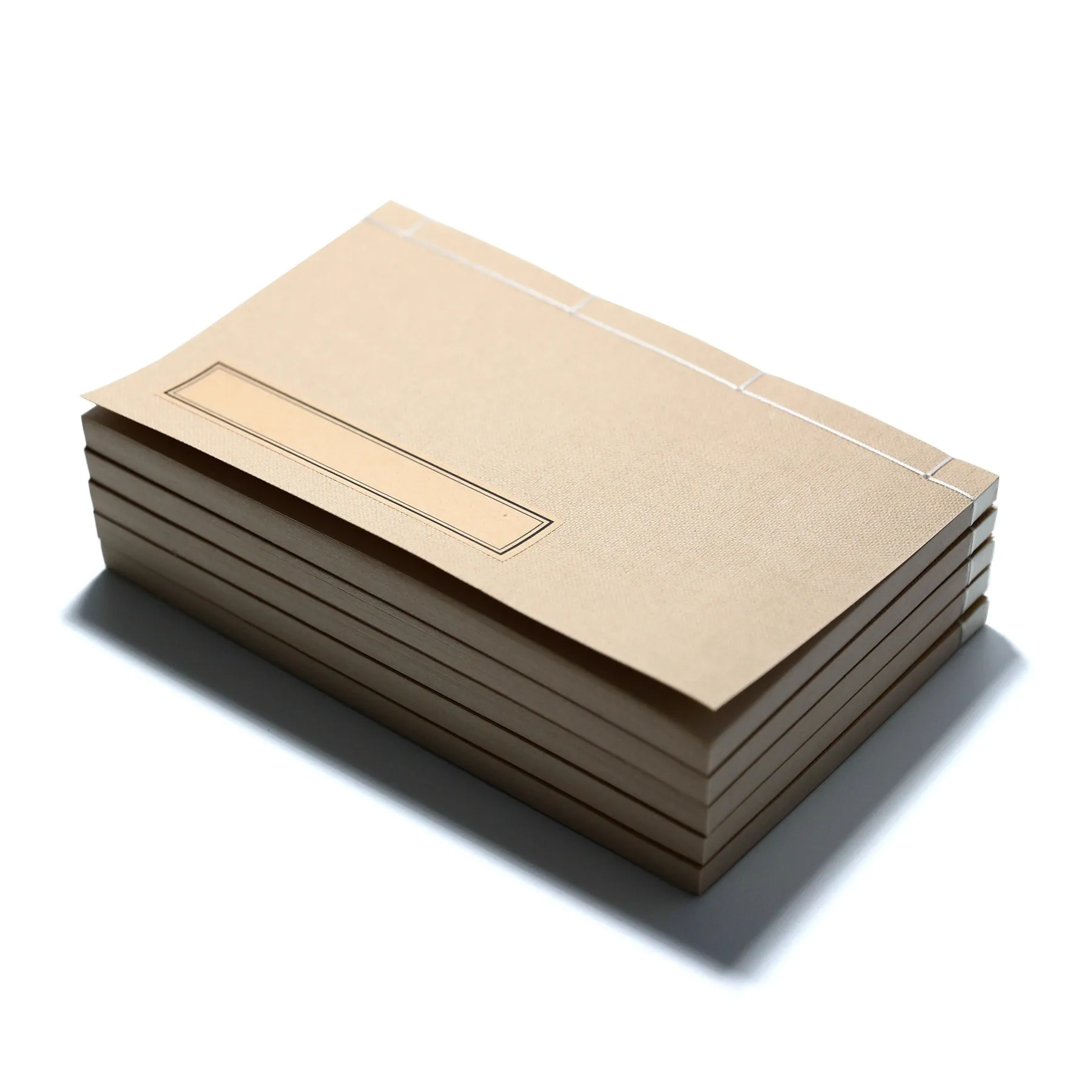 Handmade Antique Thread-Bound Notebook - Shuxuan Paper for Chinese Calligraphy, Small Regular Script (Xiaokai) Practice