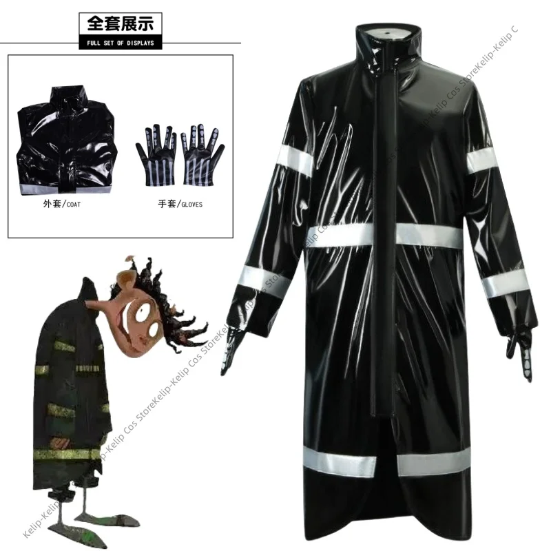 

Coraline Wybie Lovat Cosplay Costume Long Coat Men Outfits Halloween Carnival Party Disguise Roleplay Suit