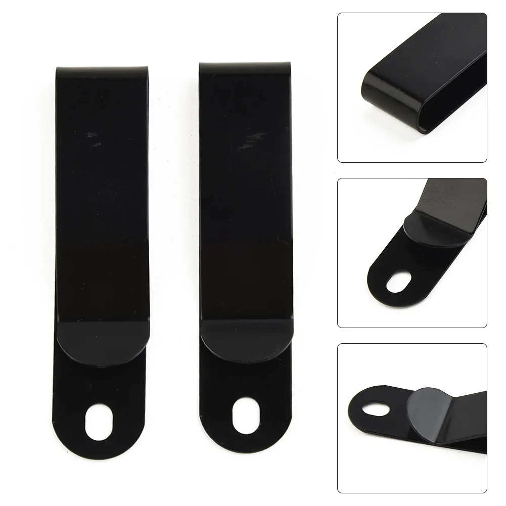 2pcs Functional Belt Clip Hook Set For Sheaths EDC Tools And Field Accessories - Designed For Repeated Use And Stability
