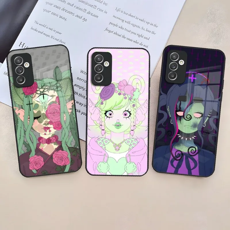 Monster Girl Maker Phone Case For Samsung Galaxy S30 S23 S21 S22 S20 S10E S9 Note 20 10 Pro Ultra Plus Glass Back Cover