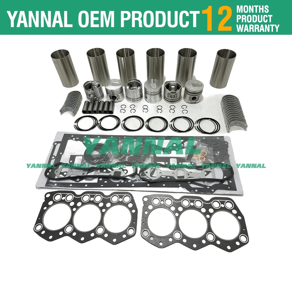 

S6E S6E2 Overhaul Gasket Set Kit For Mitsubishi Engine Forklift FD40 FD60 FD70