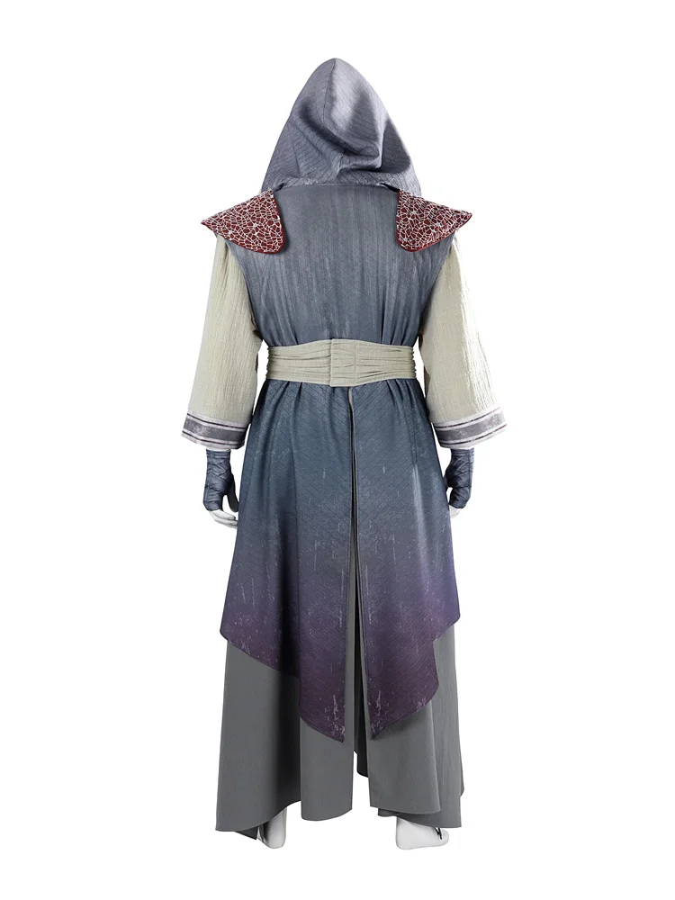 Movie Zenpool Cosplay Wilson Monk Costume Hoodie Robe Shirt Pants and Accessory Full Set Halloween Party Outfits