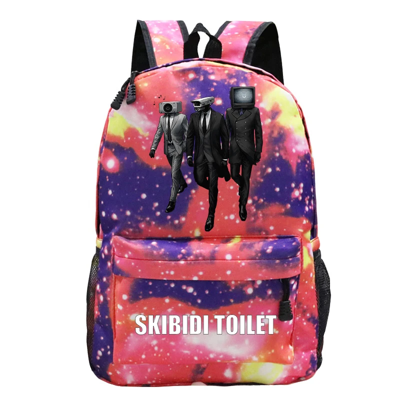 Sac à dos de toilette de jeu Skibidi pour enfants, sacs d'école de dessin animé pour garçons et filles, sac de voyage pour adolescents, sac à dos de sport, cadeaux pour enfants