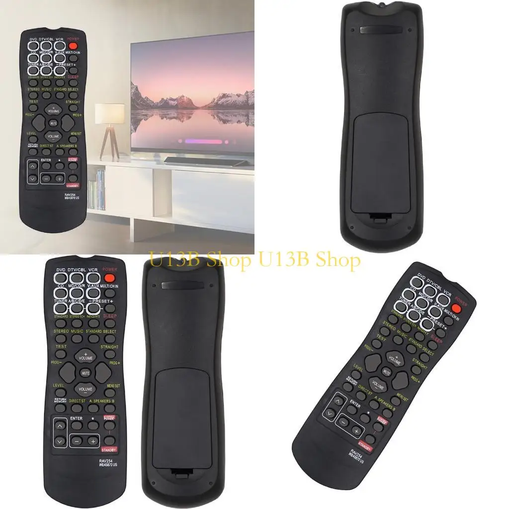 U13B Univeral Power Amplifier Remote Control Replacement For RAV254 RAV22 RX-V340RDS HTR-5630 HTR-5940 Media Player Remote