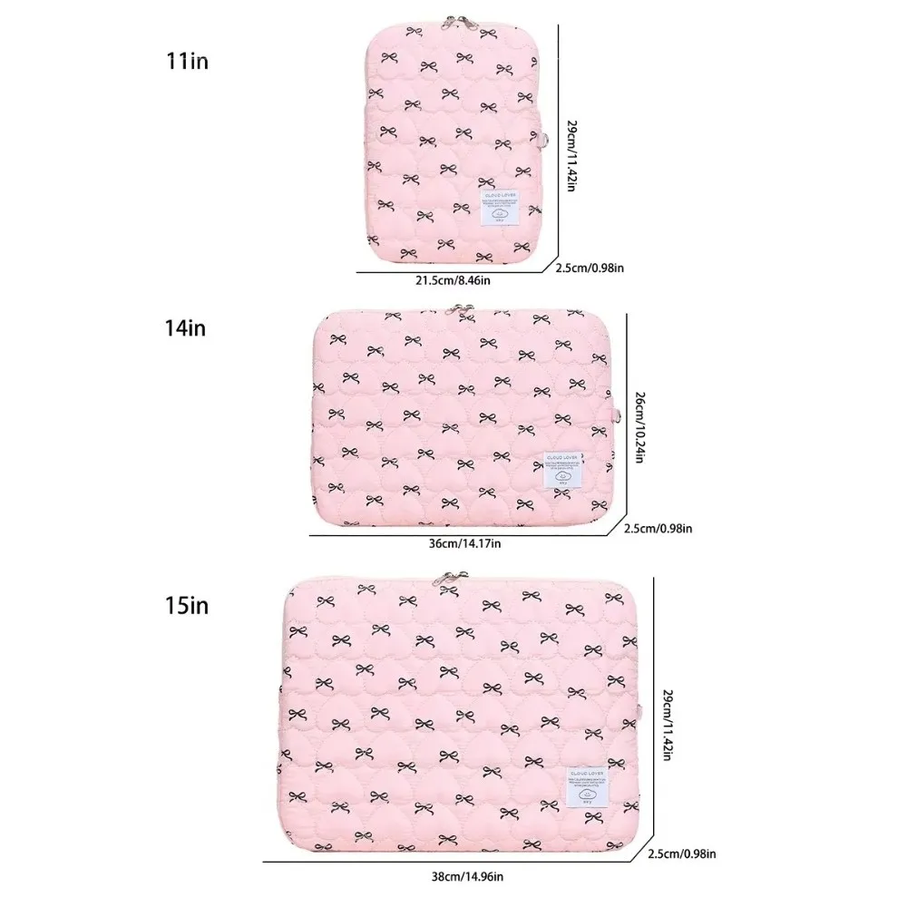 1 предмет, новая сумка для ноутбука с бантом, 11/14/15 дюймов, сумка для компьютера с вышивкой «Любовь», большая вместимость, противоударный чехол для ноутбука