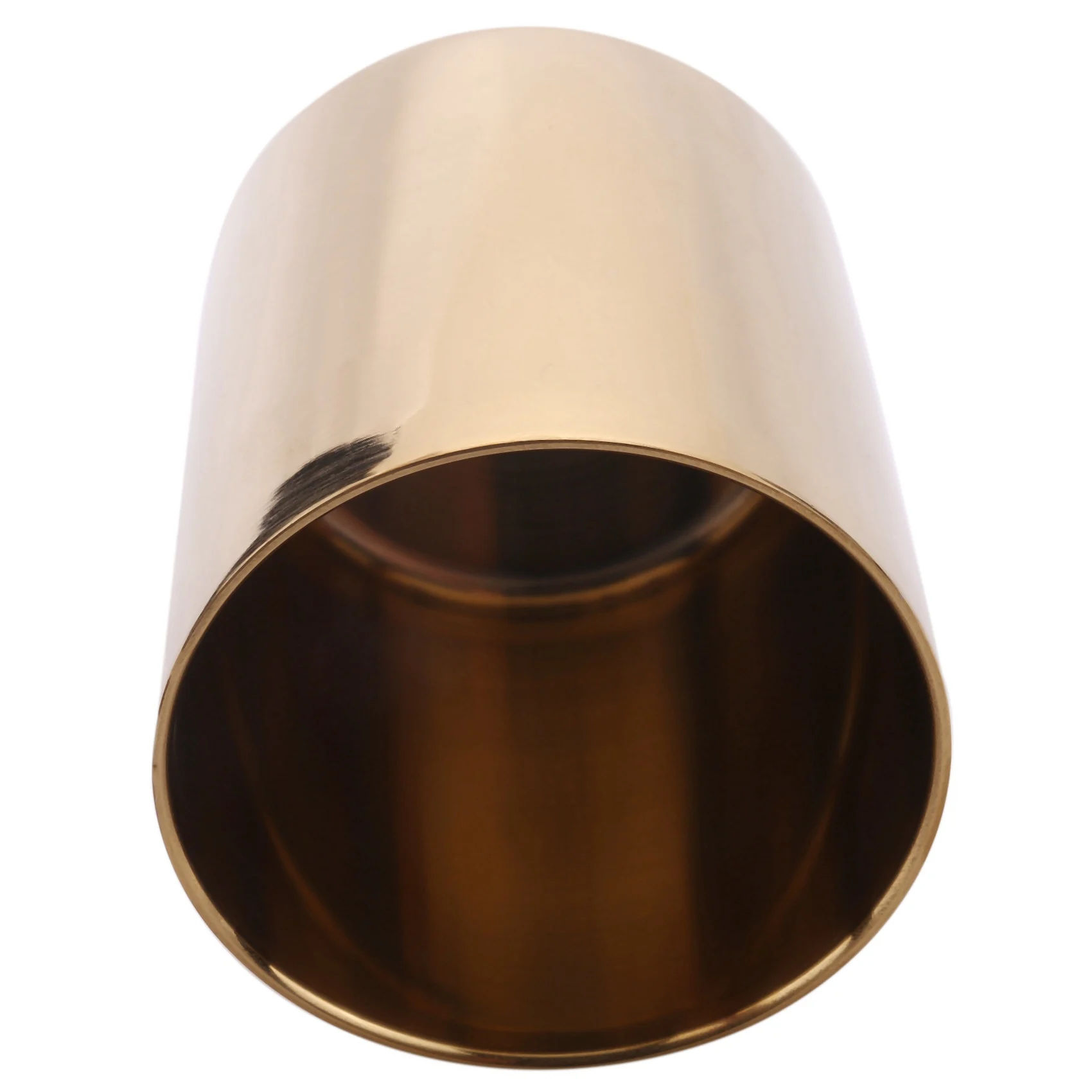 AT63-2X Gold Flower Vase Pen Holder Desktop Storage Container For House Office - Cylinder