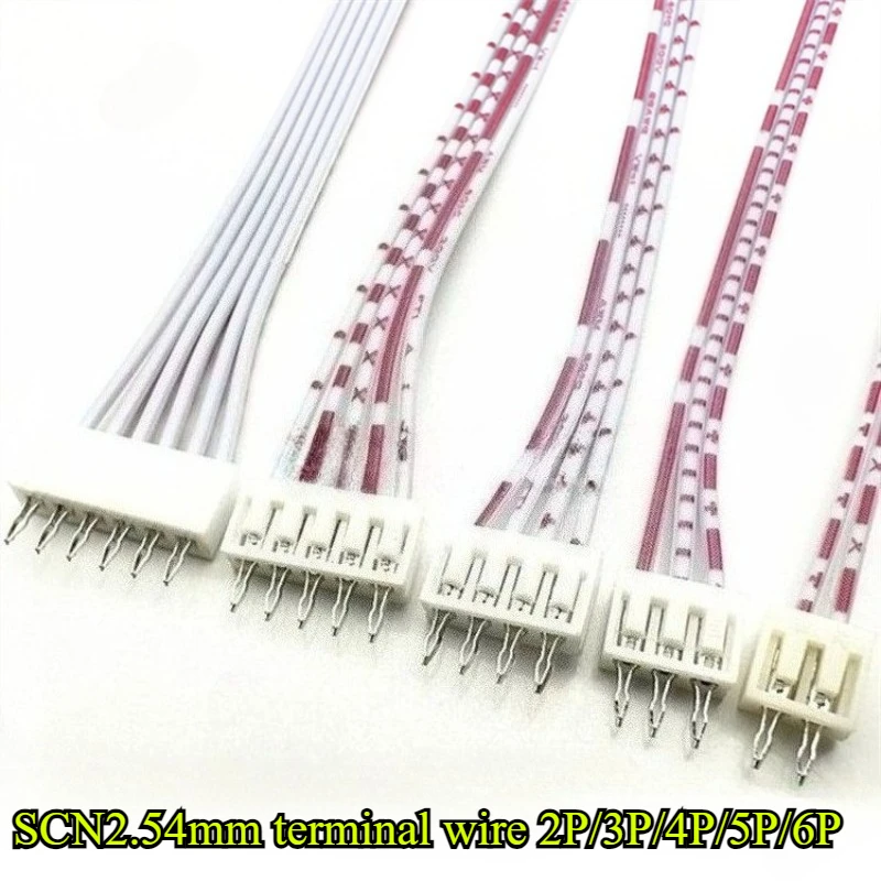 SCN2.54mm terminal wire direct insertion soldering board wire plug connection line straight needle 2P/3P/4P/5P/6P 20cm 26AWG