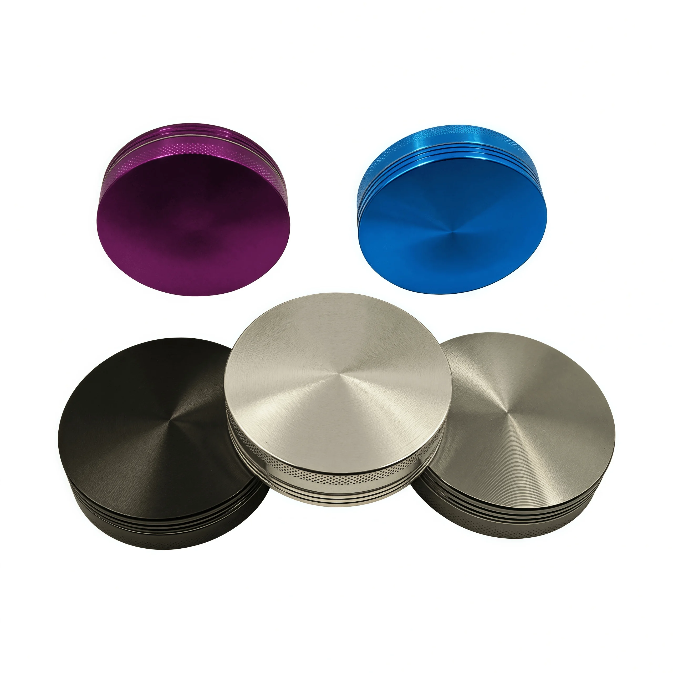 10-Color 55mm Manual Grinder - Dual-Layer Fast Grinding with Diamond Teeth, Portable Design，The best Smoking accessories