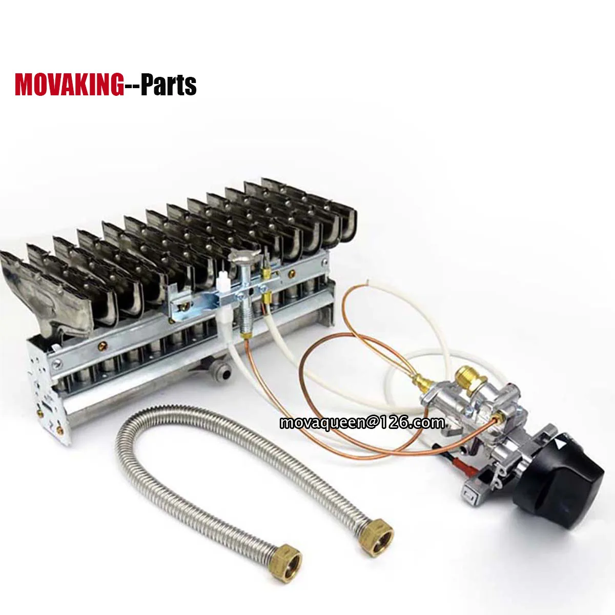 Stove Furnace Spare Parts NG LPG Natural Gas Spark Assembly Ignition Switch 13-Row Row Burner With Flameout Protection