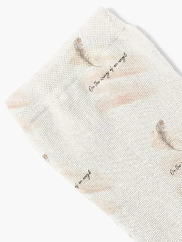 On the wings of an angel Socks Christmas winter thermal golf ankle Socks For Men Women's